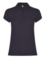 Roly Poloshirt Star, taillierter Schnitt für Damen, White 01 L, RY6634 – Lilla 121