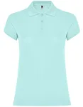 Roly Poloshirt Star, taillierter Schnitt für Damen, Heather Grey 58 M, RY6634 – Mint 98