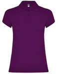 Roly Poloshirt Star, taillierter Schnitt für Damen, Heather Grey 58 M, RY6634 – Purple 71