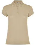 Roly Poloshirt Star, taillierter Schnitt für Damen, Heather Grey 58 M, RY6634 – Sand 07