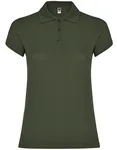 Roly Poloshirt Star, taillierter Schnitt für Damen, Heather Grey 58 M, RY6634 – Venture Green 152