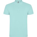 Roly Baumwoll-Polo mit Rippkragen und Seitenschlitzen, White 01 L, RY6638 – Bild 3