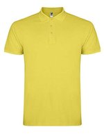 Baumwoll-Polo mit Rippkragen und Seitenschlitzen – Amarillo Maiz 163