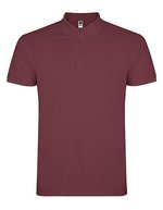 Baumwoll-Polo mit Rippkragen und Seitenschlitzen – Berry Red 169