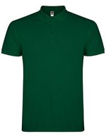 Baumwoll-Polo mit Rippkragen und Seitenschlitzen – Bottle Green 56