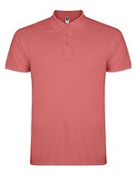 Roly Baumwoll-Polo mit Rippkragen und Seitenschlitzen, White 01 L, RY6638 – Chrysanthemum Rouge 262