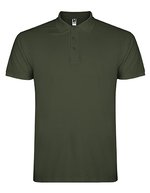 Roly Baumwoll-Polo mit Rippkragen und Seitenschlitzen, White 01 L, RY6638 – Venture Vert 152
