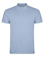 Roly Baumwoll-Polo mit Rippkragen und Seitenschlitzen, White 01 L, RY6638 – Zen Bleu 263