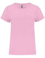 Roly T-Shirt mit Rollup-Ärmeln für Damen, White 01 S, RY6643 – Rose clair 48