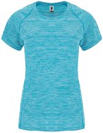 Roly Sport T-Shirt Austin Raglan Polyester für Damen, Heather Fluor Coral 244 M, RY6649 – Bild 3