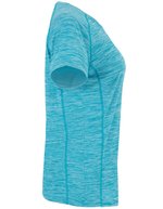 Roly Sport T-Shirt Austin Raglan Polyester für Damen, Heather Fluor Coral 244 M, RY6649 – Bild 5