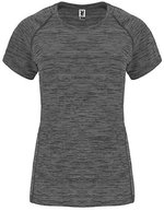 Roly Sport T-Shirt Austin Raglan Polyester für Damen – Black Melange 243