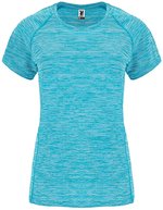 Roly Sport T-Shirt Austin Raglan Polyester für Damen – Heather Turquoise 246