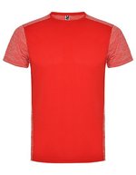 Roly Sport Zolder T-Shirt mit Schnelltrocknungsfunktion – Red 60/Heather Red 245