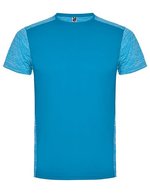 Roly Sport Zolder T-Shirt mit Schnelltrocknungsfunktion – Turquoise 12/Heather Turquoise 246