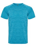 Roly Sport T-Shirt Austin mit Raglan-Ärmeln für Herren, Heather Black 243 S, RY6654 – Melange Turchese 246