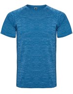 Roly Sport Kids´ Austin Funktions-T-Shirt Polyester, Black Melange 243 4 Jahre, RY6654K – Heather Royal Blue 248