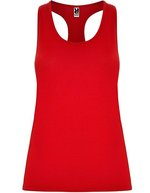 Roly Sport Figurbetontes Racerback Sportshirt Polyester-Elasthan, Rosette 78 S, RY6656 – Red 60
