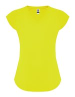 Roly Sport Sport T-Shirt Avus Slim Fit, Black 02 S, RY6658 – Lime Yellow 118