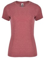 Roly Fox T-Shirt aus Melange-Gewebe für Damen, Heather Garnet Red 256 XL, RY6661 – Bild 3