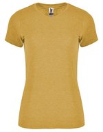 Roly Fox T-Shirt aus Melange-Gewebe für Damen, Heather Garnet Red 256 XL, RY6661 – Heather Mustard 39