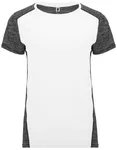 Roly Sport Funktions-T-Shirt Zolder mit Belüftung, White 01/Heather Fluor Coral 244 M, RY6663 – Bild 3