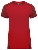 Roly Sport Funktions-T-Shirt Zolder mit Belüftung, Black 02/Heather Black 243 S, RY6663 – Rouge 60/Chine Rouge 245