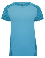 Roly Sport Funktions-T-Shirt Zolder mit Belüftung, Black 02/Heather Black 243 S, RY6663 – Turquoise 12/Chine Turquoise 246