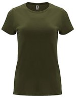 Roly Capri T-Shirt taillierter Schnitt Baumwolle, Heather Grey 58 M, RY6683 – Esercito Verde 15