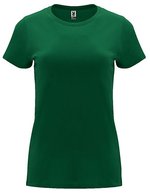 Roly Capri T-Shirt taillierter Schnitt Baumwolle, Heather Grey 58 M, RY6683 – Verde bottiglia 56
