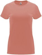 Roly Capri T-Shirt taillierter Schnitt Baumwolle, Heather Grey 58 M, RY6683 – Clay Arancione 266