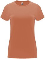 Roly Capri T-Shirt taillierter Schnitt Baumwolle, Heather Grey 58 M, RY6683 – Greek Arancione 265