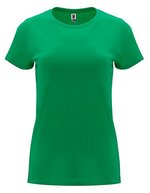 Roly Capri T-Shirt taillierter Schnitt Baumwolle, Heather Grey 58 M, RY6683 – Verde kelly 20