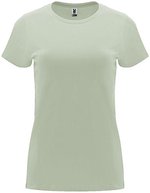 Roly Capri T-Shirt taillierter Schnitt Baumwolle, Heather Grey 58 M, RY6683 – Mist Verde 264