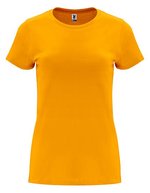 Roly Capri T-Shirt taillierter Schnitt Baumwolle, Heather Grey 58 M, RY6683 – Arancione 31