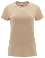 Roly Capri T-Shirt taillierter Schnitt Baumwolle, Heather Grey 58 M, RY6683 – Sabbia 07