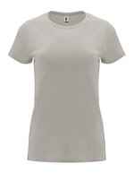 Roly Capri T-Shirt taillierter Schnitt Baumwolle, Heather Grey 58 M, RY6683 – Pietra Grigio 108