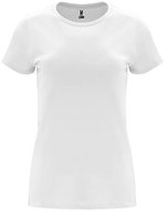 Roly Capri T-Shirt taillierter Schnitt Baumwolle, Heather Grey 58 M, RY6683 – Bianco 01