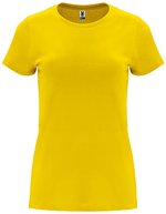 Roly Capri T-Shirt taillierter Schnitt Baumwolle, Heather Grey 58 M, RY6683 – Giallo 03