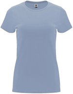 Roly Capri T-Shirt taillierter Schnitt Baumwolle, Heather Grey 58 M, RY6683 – Zen Blu 263