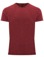 Roly T-Shirt aus 100% Baumwolle für Herren, Black 02 M, RY6689 – Granato Rosso 57