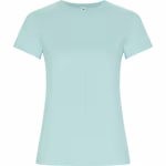 Roly Eco Goldenes Bio-Baumwoll T-Shirt, tailliert, White 01 S, RY6696 – Bild 3