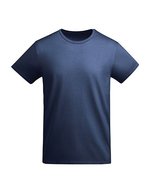 Roly Eco Bio-Baumwolle T-Shirt Breda mit Rundhals, White 01 M, RY6698 – Blu navy 55