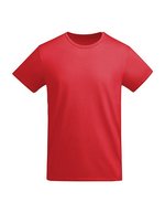 Roly Eco Bio-Baumwolle T-Shirt Breda mit Rundhals, White 01 M, RY6698 – Rosso 60