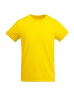 Roly Eco Bio-Baumwolle T-Shirt Breda mit Rundhals, White 01 M, RY6698 – Giallo 03