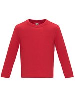 Roly Baby Langarm T-Shirt mit Druckknöpfen – Red 60