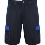 Roly Workwear Twill-Shorts Tahoe mit elastischem Bund, Black 02/Red 60 S, RY8409 – Bild 3