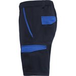 Roly Workwear Twill-Shorts Tahoe mit elastischem Bund, Black 02/Red 60 S, RY8409 – Bild 5