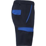 Roly Workwear Twill-Shorts Tahoe mit elastischem Bund, Black 02/Red 60 S, RY8409 – Bild 6