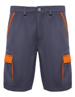 Twill-Shorts Tahoe mit elastischem Bund – Lead 23/Orange 31